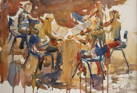 Watercolour Painted At The Nelson Centre For Musical Arts